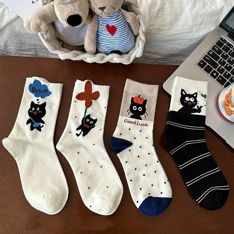 Chaussettes de Chat Noir