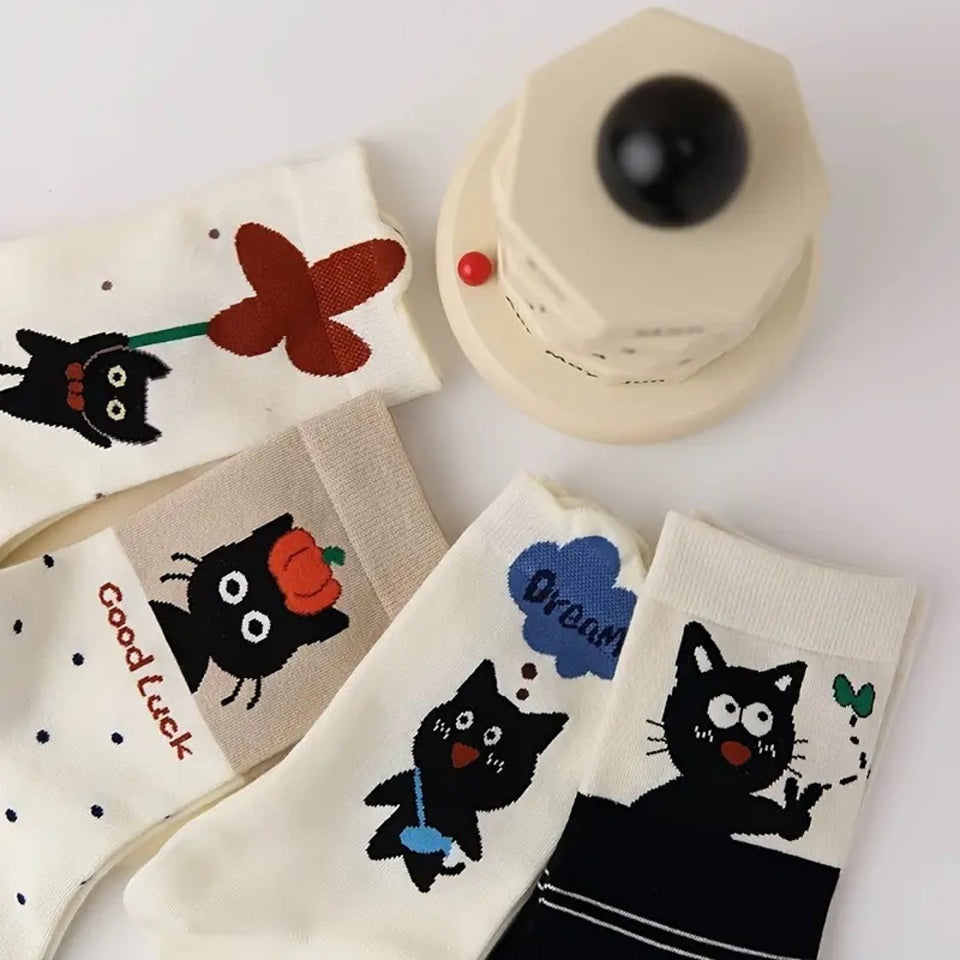 Chaussettes de Chat Noir