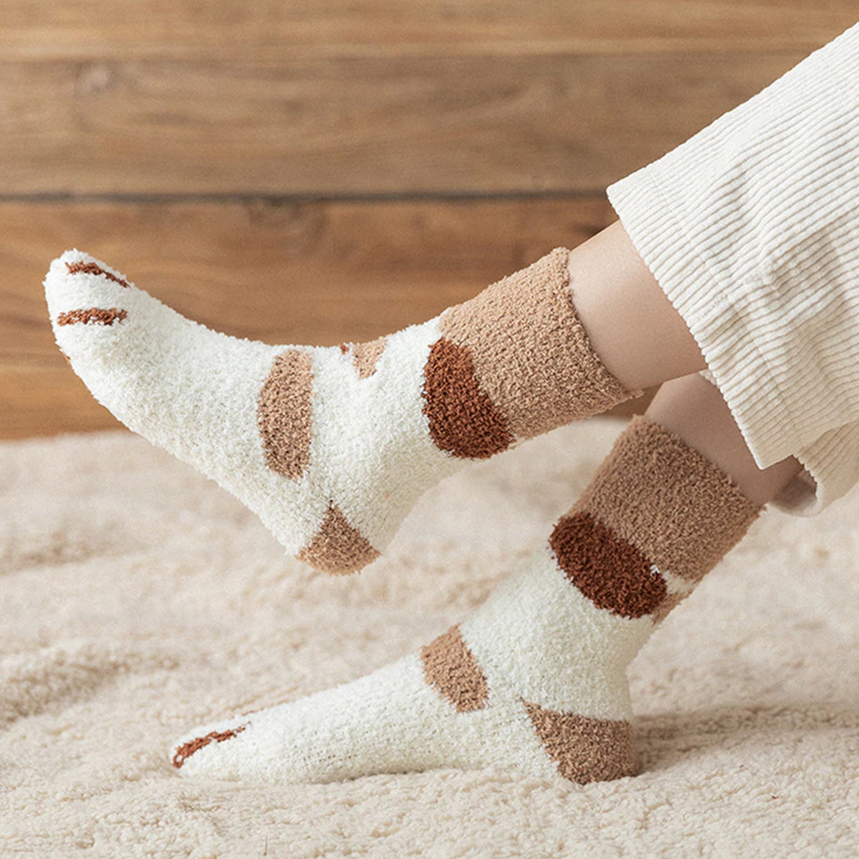 Chaussettes Pilou Motif Chat