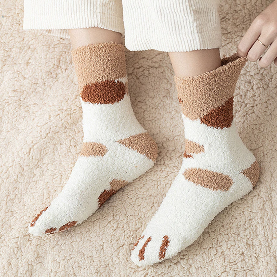 Chaussettes Pilou Motif Chat
