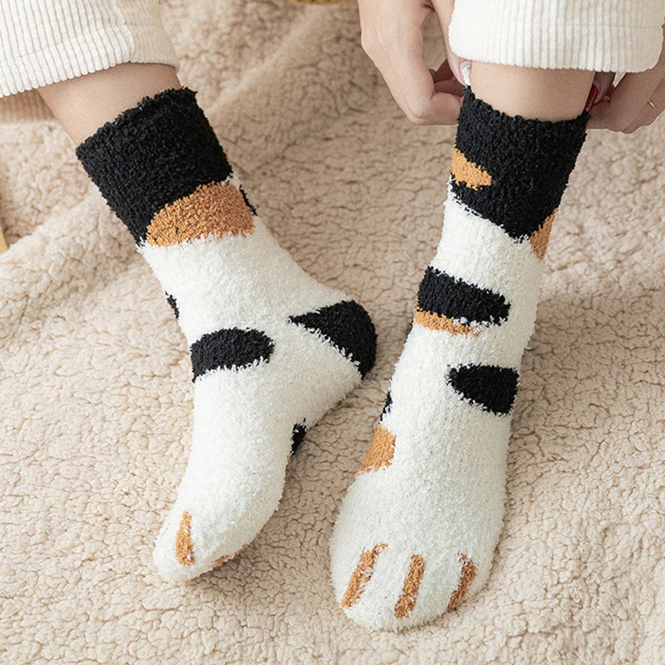 Chaussettes Pilou Motif Chat