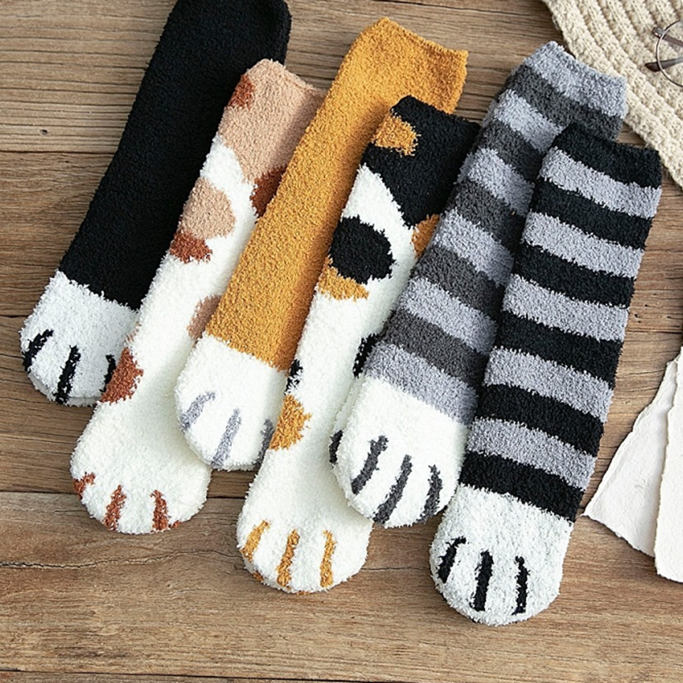 Chaussettes Pilou Motif Chat