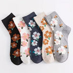 Chaussettes à Motif Fleur d'Hibiscus