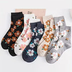 Chaussettes à Motif Fleur d'Hibiscus