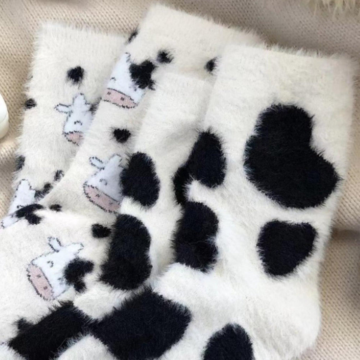 Chaussettes Pilou à Motif Vache