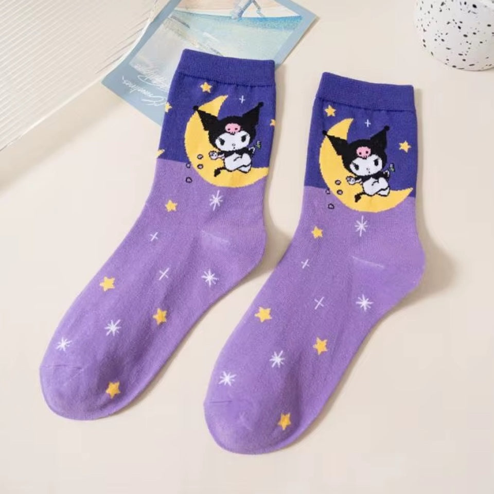 Chaussettes Cartoon Kawaii Sanrio Multicolores