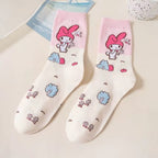 Chaussettes Cartoon Kawaii Sanrio Multicolores