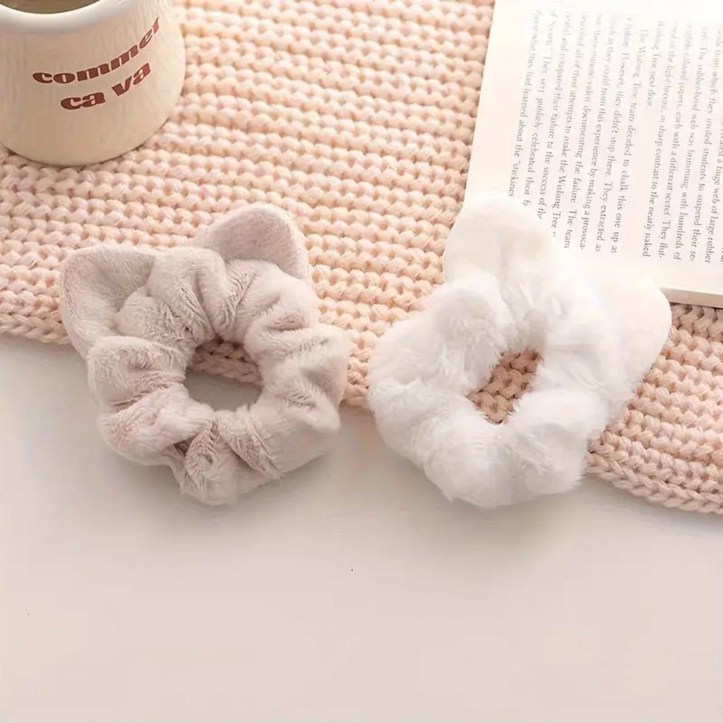 Chouchou Fluffy aux Oreilles de Chat