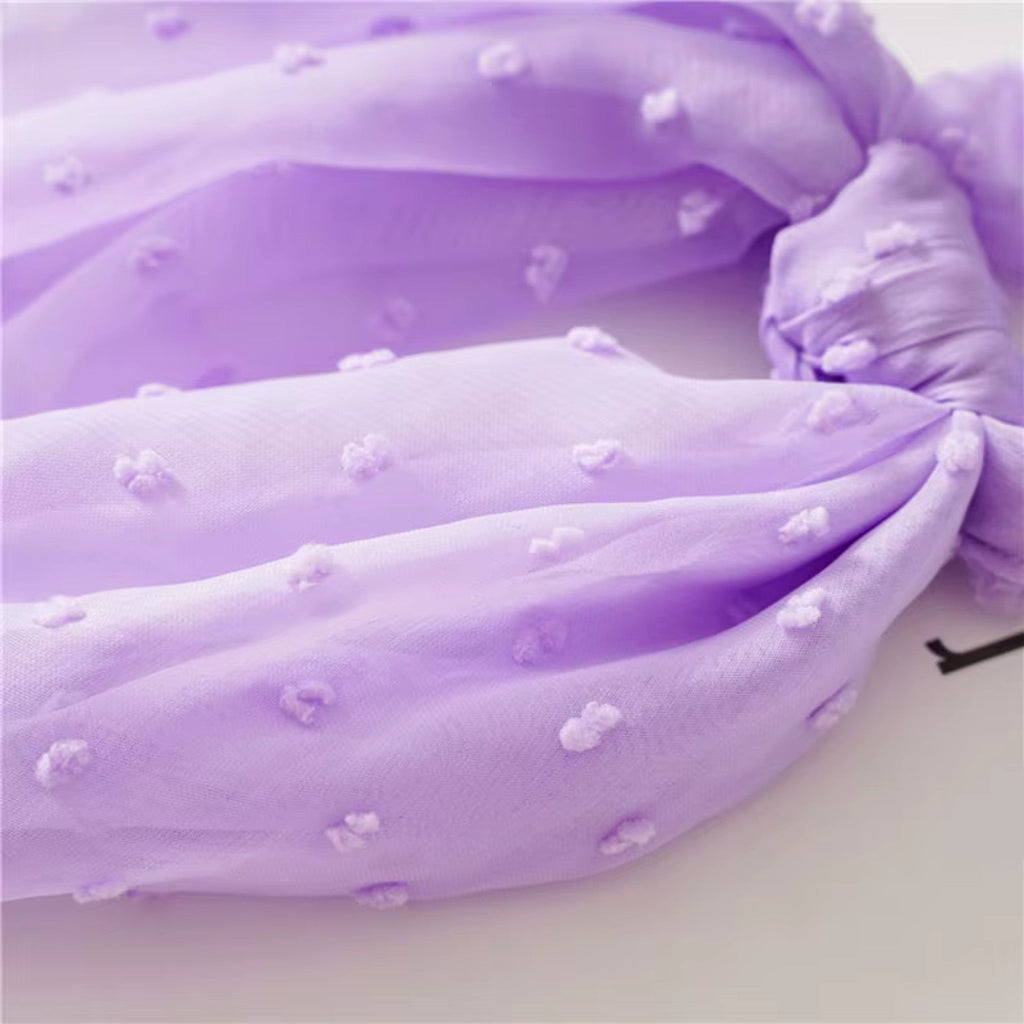 Chouchou en Foulard à Broderies