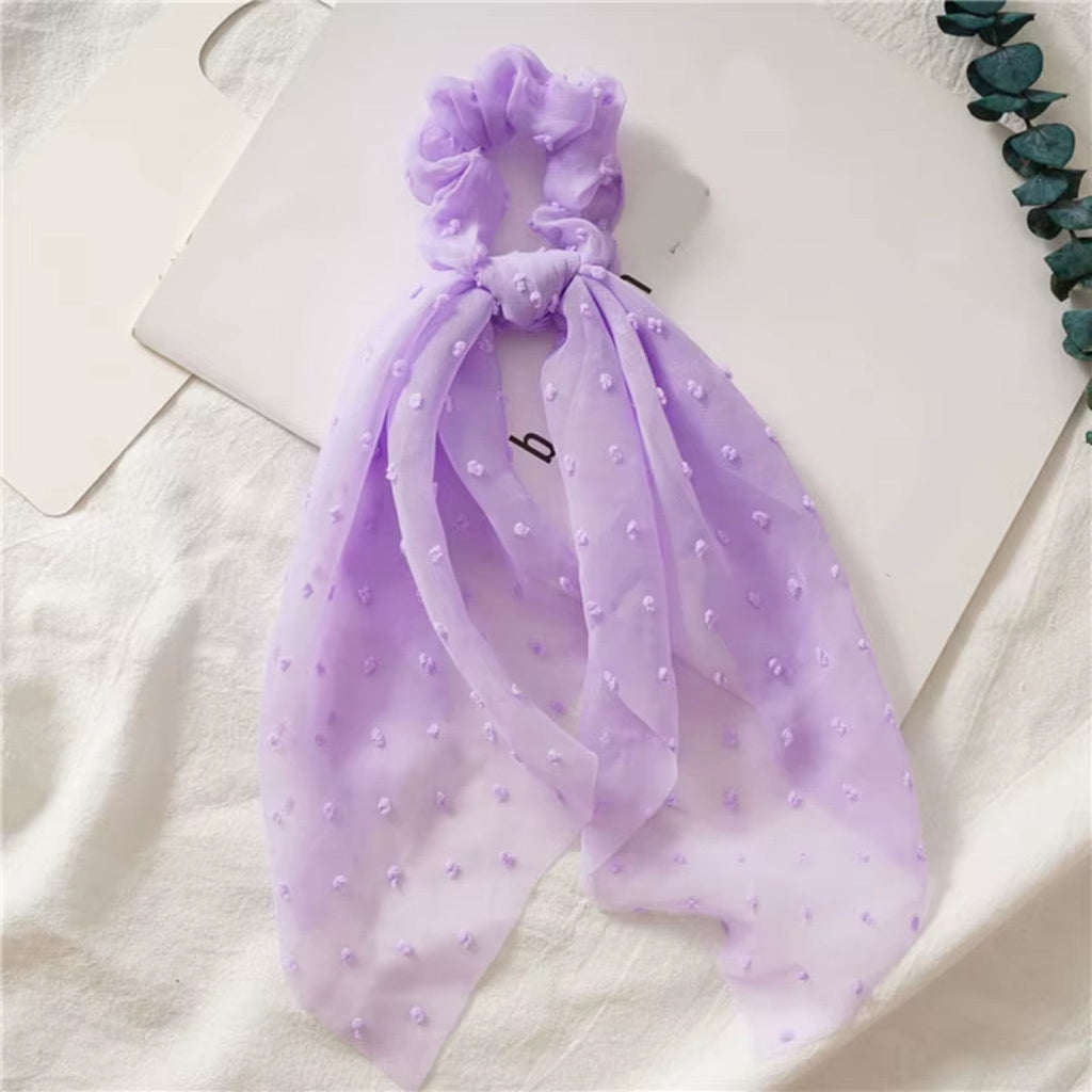 Chouchou en Foulard à Broderies
