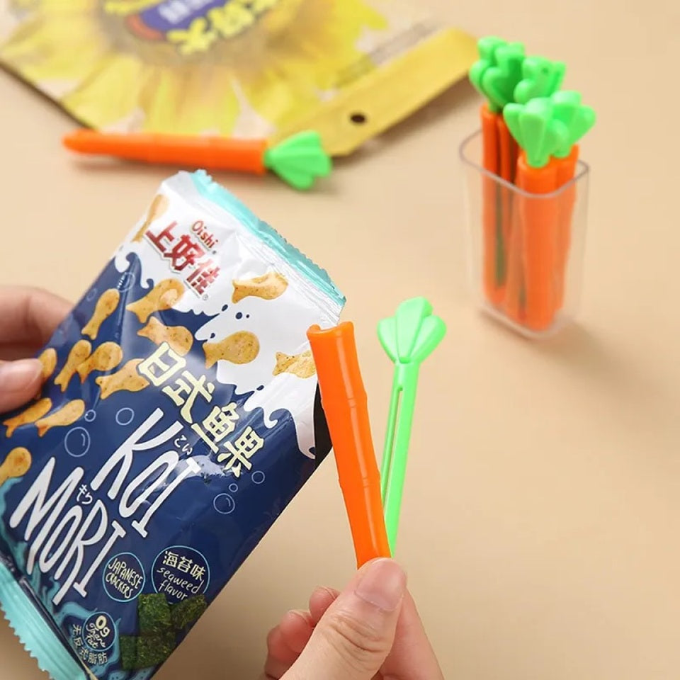 Clips de Sachet en Forme de Carotte