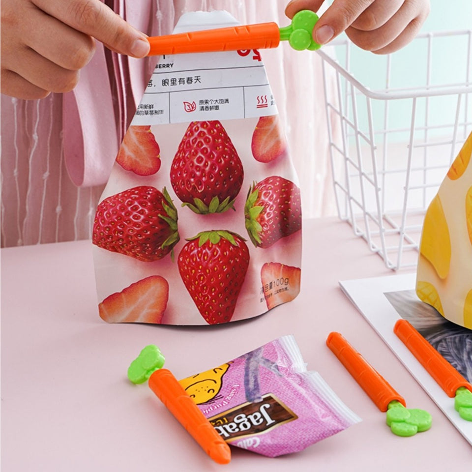 Clips de Sachet en Forme de Carotte
