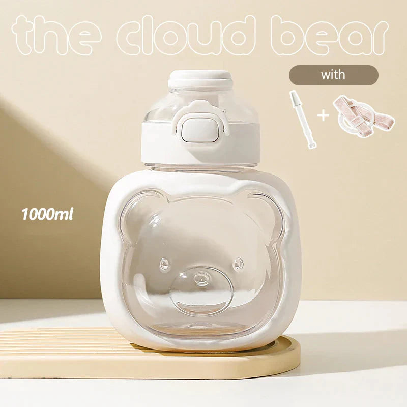 Gourde en Plastique 1 l Ours Kawaii - Câlin Kawaii