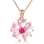 Collier en Or Rose Sakura