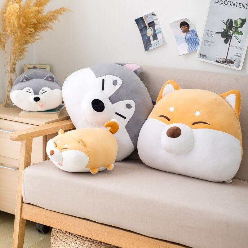 Coussin en Peluche Shiba Inu