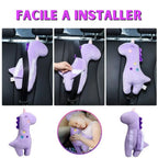 Coussin en Peluche Licorne Mauve à Étoiles