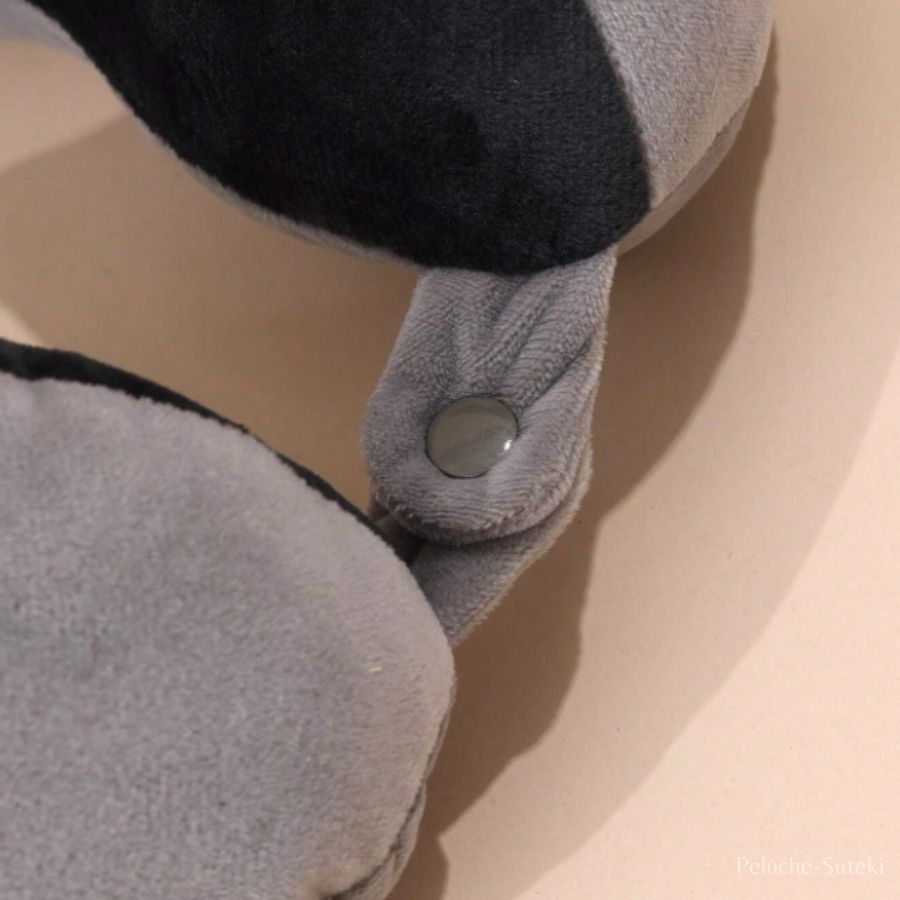Coussin de Voyage en Peluche Pingouin Bleu Marine