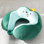 Coussin de Voyage en Peluche Pingouin Bleu Marine