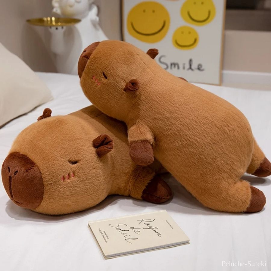 Peluche Capybara Douce Marron Clair
