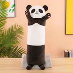 Peluche Panda Traversin à Pattes Roses
