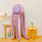 Peluche Monstre Moelleuse Violet Lavande aux Yeux en Cœur