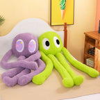Peluche Monstre Moelleuse Violet Lavande aux Yeux en Cœur