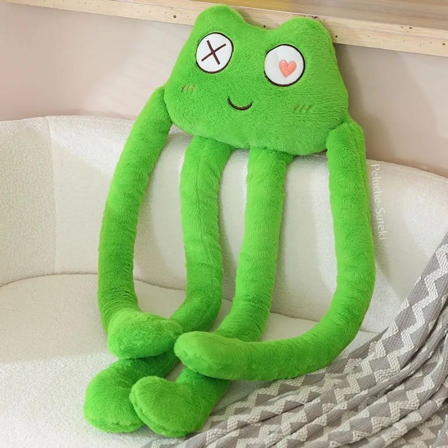 coussin-peluche-grenouille-geante