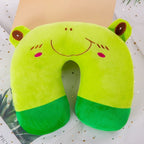 Oreiller de Cou en Peluche Grenouille Verte