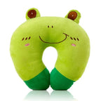 Oreiller de Cou en Peluche Grenouille Verte