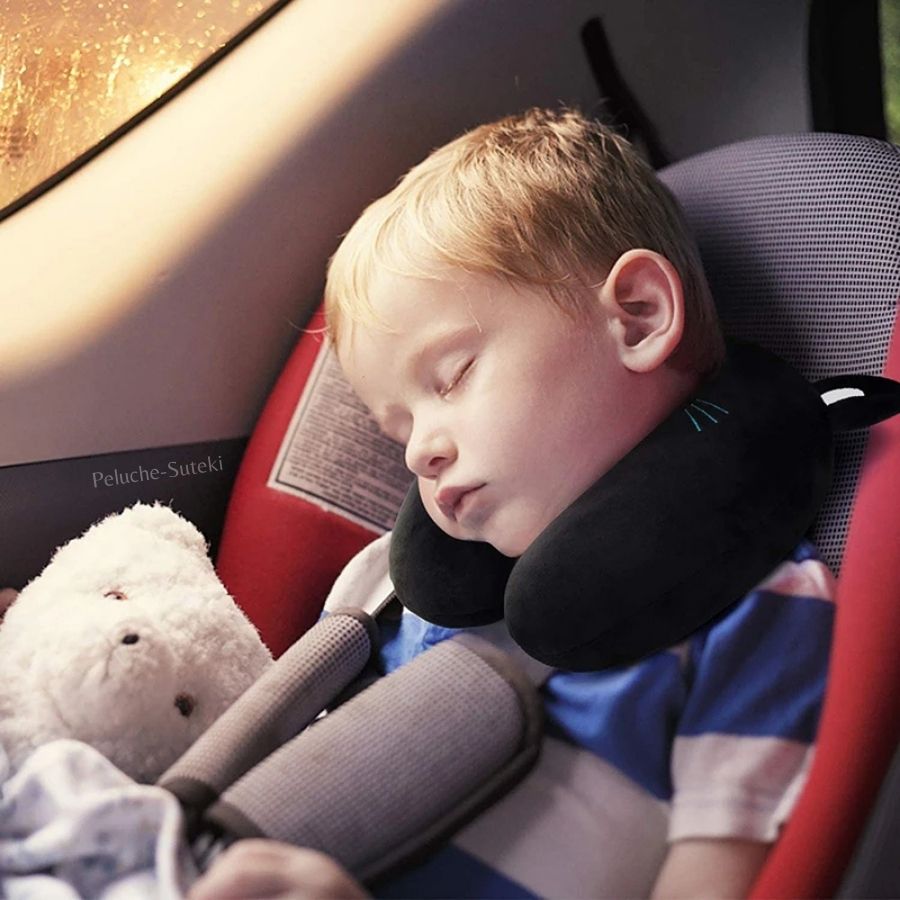 Coussin de Nuque en Peluche Panda Souriant