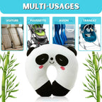 Coussin de Nuque en Peluche Panda Souriant