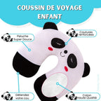 Coussin de Nuque en Peluche Panda Souriant