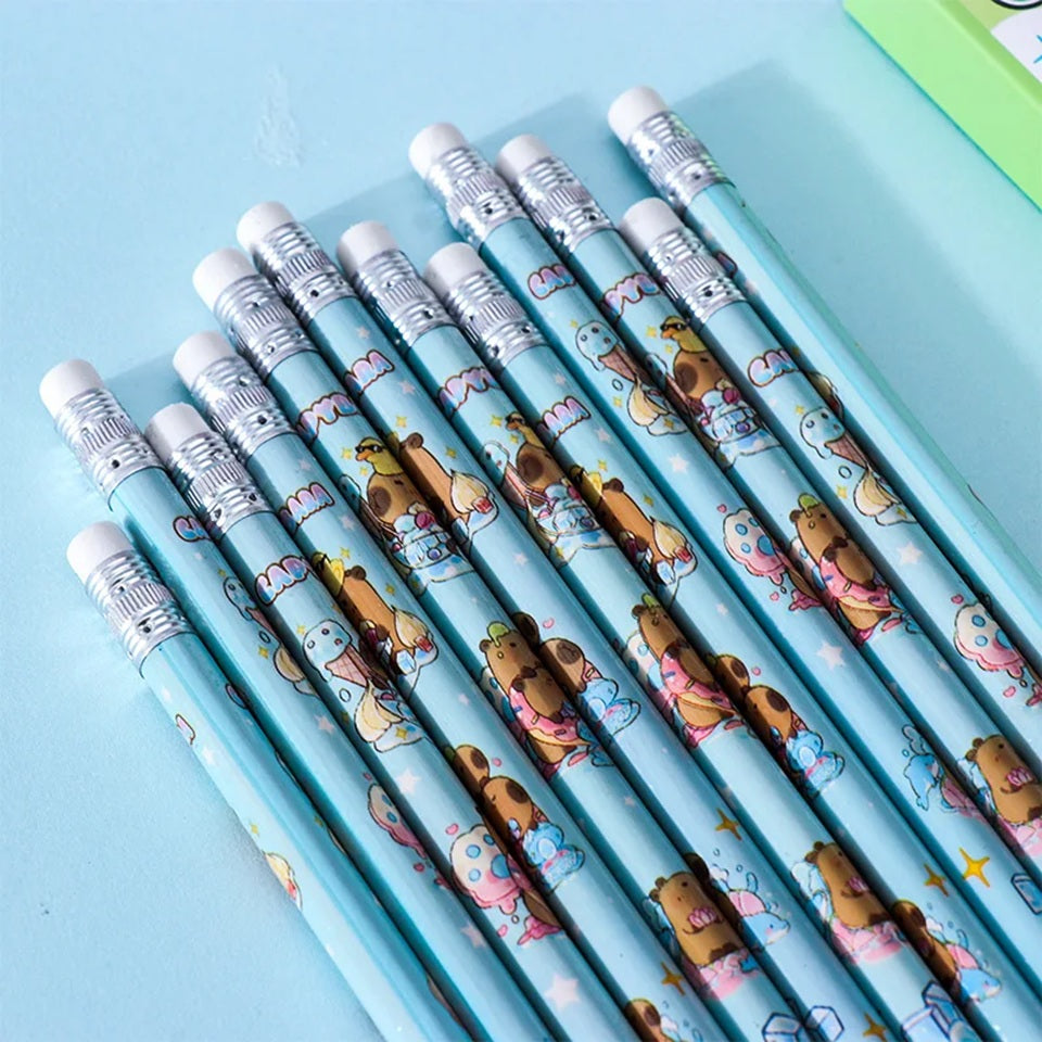 Lot Kawaii Capybara de 7 Articles Mignons