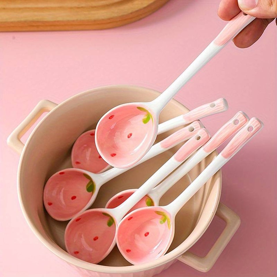 Cuillère en Céramique Fraise