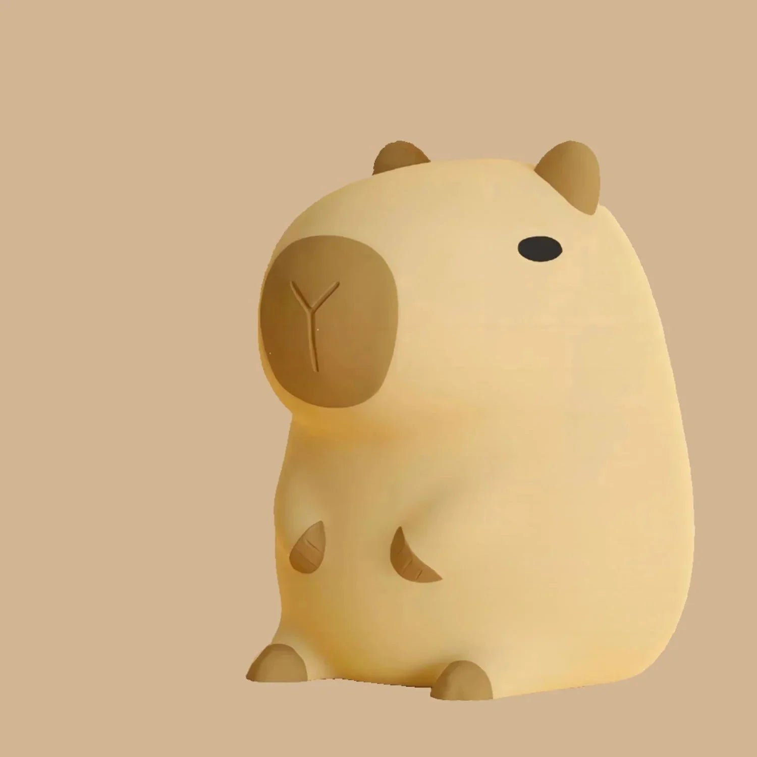 Peluche de Capybara Kawaii Beige