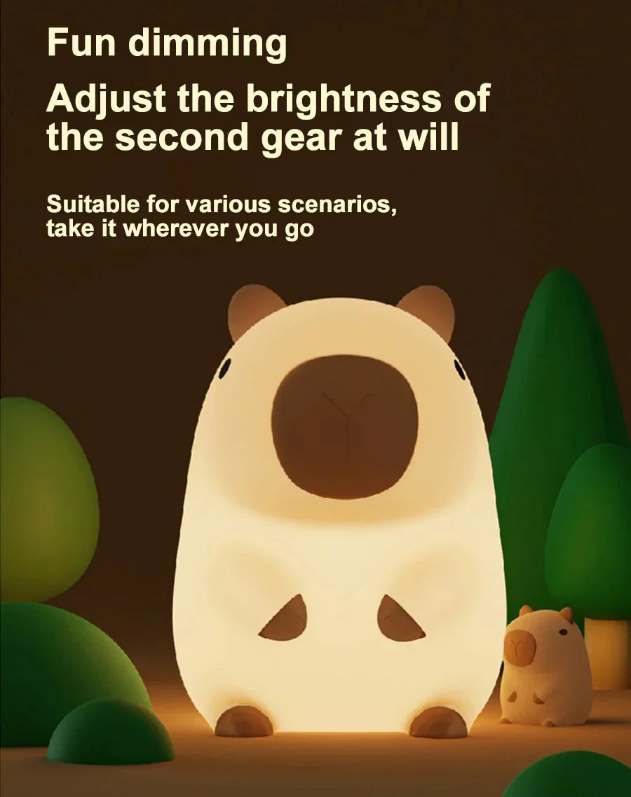 Peluche de Capybara Kawaii Beige