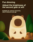 Peluche de Capybara Kawaii Beige
