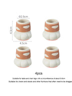 Capuchons pour pieds de chaise patte de chat en silicone kawaii - Câlin Kawaii