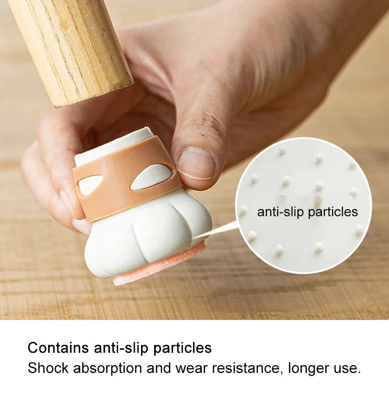 Protège-Pied de Chaise en Silicone Patte de Chat