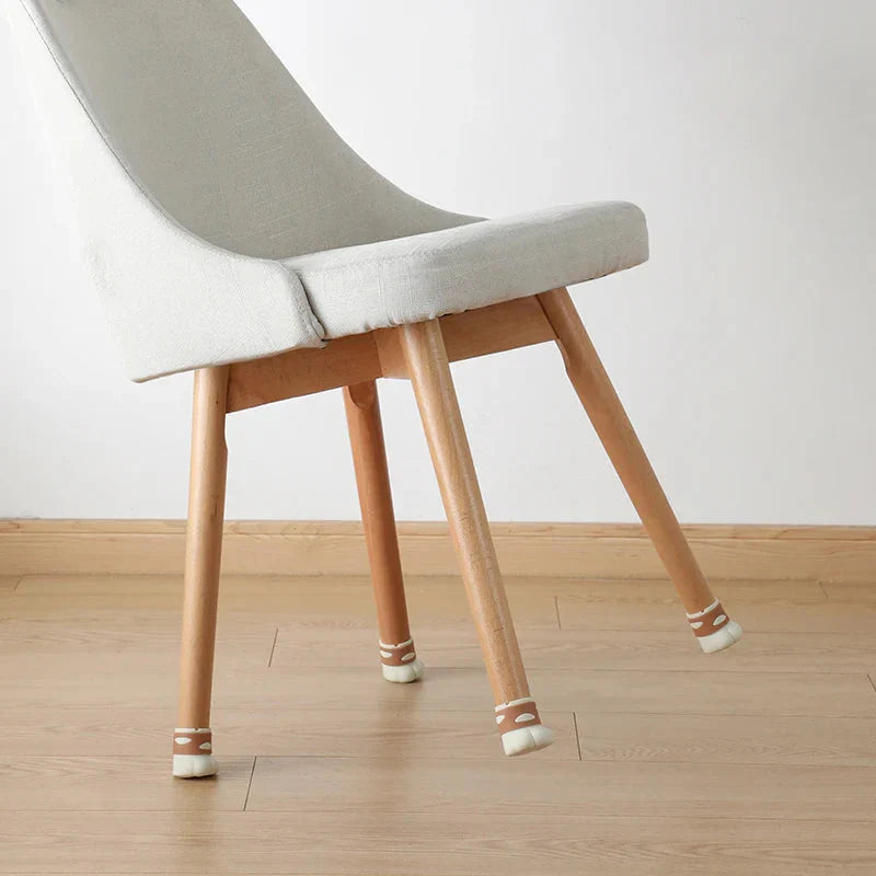 Protège-Pied de Chaise en Silicone Patte de Chat