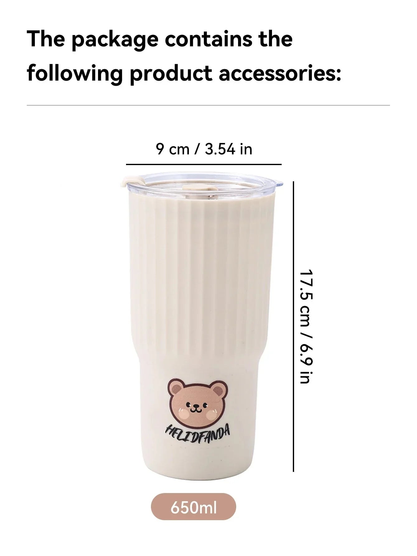 Tasse à café portable Dear Bear - Câlin Kawaii