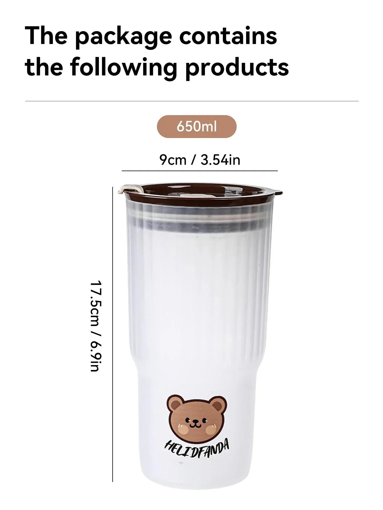 Tasse à café portable Dear Bear - Câlin Kawaii