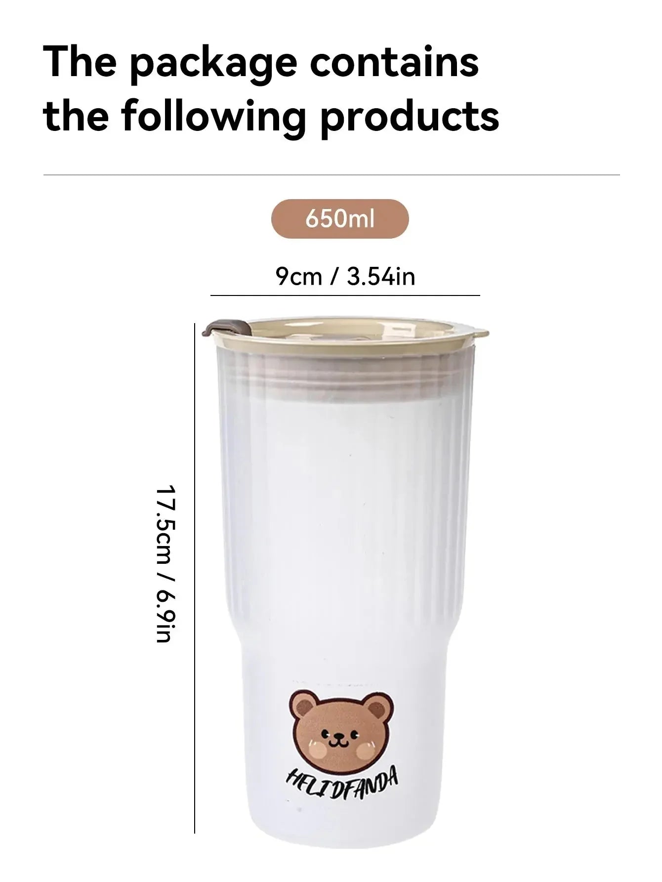 Tasse à café portable Dear Bear - Câlin Kawaii