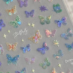 Stickers de Nail Art aux Papillons Colorés