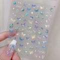 Stickers de Nail Art aux Papillons Colorés
