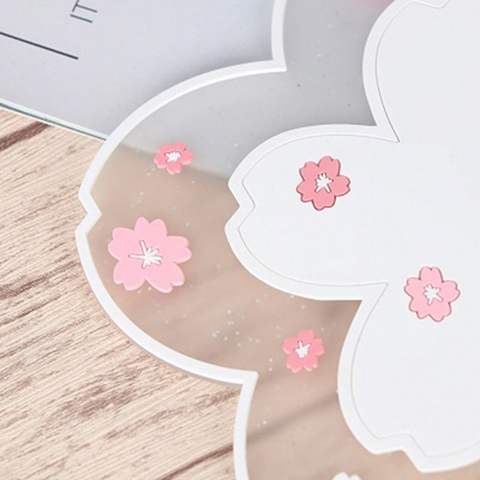 Dessous de Verre Fleur de Sakura Blanc