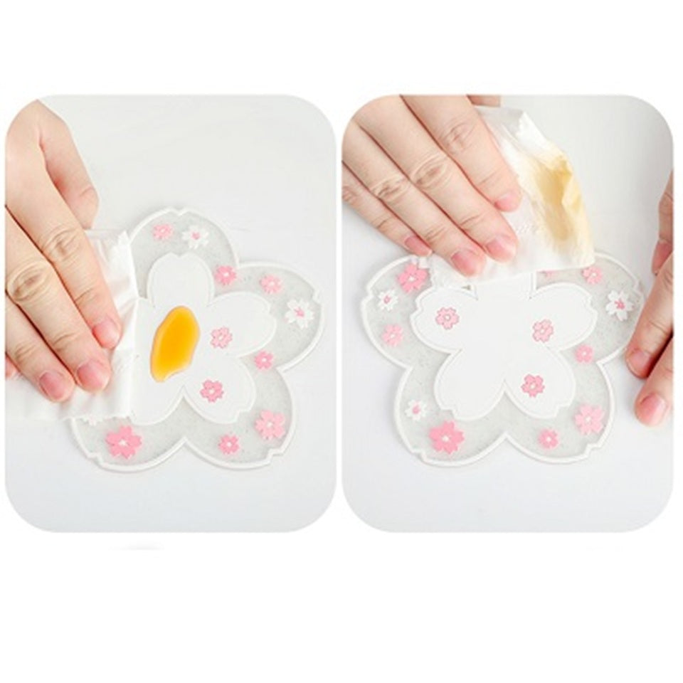 Dessous de Verre Fleur de Sakura Blanc