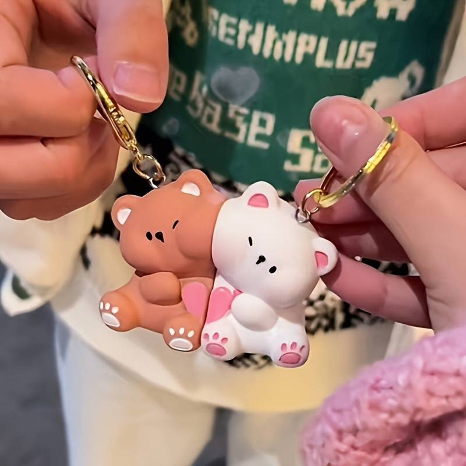 Porte-clés Câlin d'Oursons Doublé
