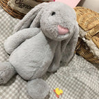 Peluche Lapin Gris Menthe à Oreilles Tombantes