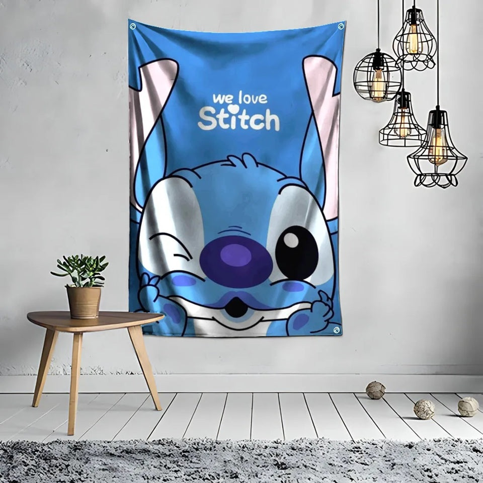 Drapeau décoratif Stitch Coloré